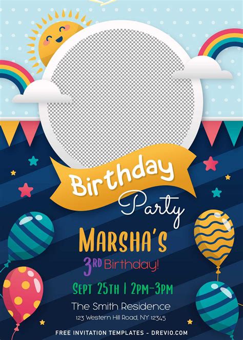 childrens party invite template|free kids invitation maker.